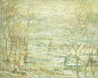 Vårlandskap, Harlem River