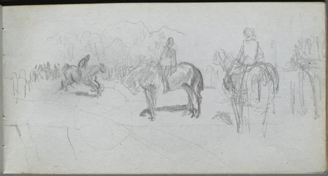 Skissbok, sid 52: Figurstudie