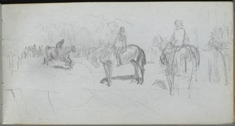 Skissbok, sidan 52: Figurstudie .