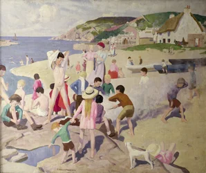 Strandscen, ca 1925