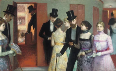 Soiree at the Opera, ca 1900 (olja på duk)
