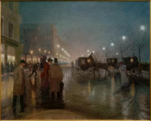 Hamburg, Jungfernstieg på kvällen