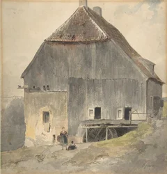 Vattenkvarn, ca. 1870.