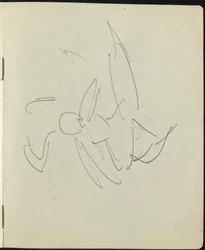 Dansare och artister sida från en skissbok, ca. 1911.