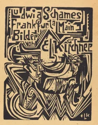 Ludwig Schames Frankfurt a Main Bilder av E L Kirchner Ludwig Schames Frankfurt..., 1919.