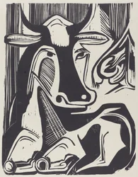Den stora kon som ligger ner Grosse Liegende Kuh, 1929.