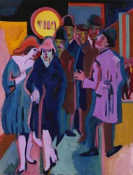 Nattlig gatuscen, 1925