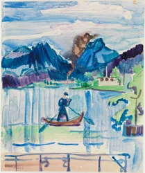 Bergsjö med roddare