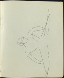 Dansare och artister (sida från en skissbok)