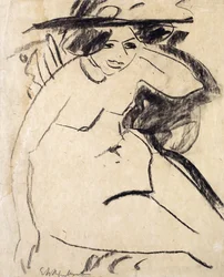 Dido med hatt; Dido mit Hut, ca 1909