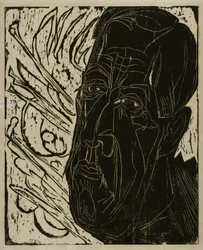 Huvud av Henry van de Velde (mörkt)