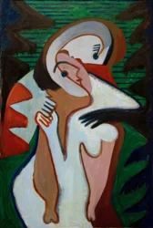 Älskande par - Kyssen