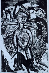 Bergsgubbe i Storm, 1921
