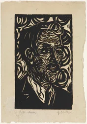 Porträtt av Max Pechstein