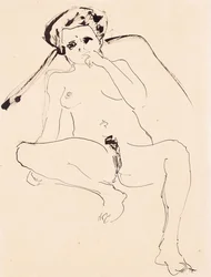 Liggande naken; Liggande naken, 1919