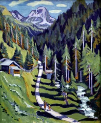 Sertig Valley. 1937. (olja på duk)