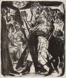 Dansande bondepar. 1920