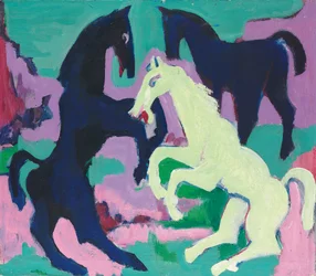 Tre hästar; Tre hästar, ca 1923