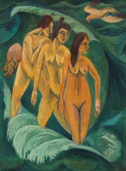 Tre badande, 1913