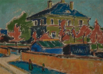 Villa i Dresden, ca 1910 (olja på duk)