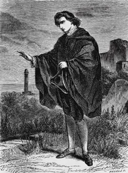 Illustration till Entail, novell av Ernst Theodor Amadeus Hoffmann (1776-1822), gravyr