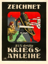 Prenumerera på det tredje krigslånet!, 1915.