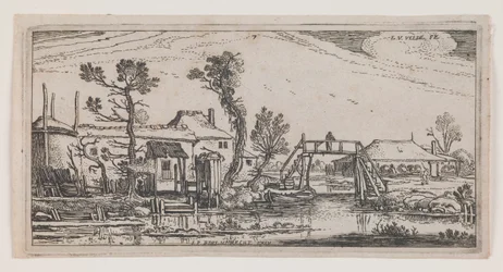 Farm Beyond a Canal, från serien "Ten Oblong Landscapes"