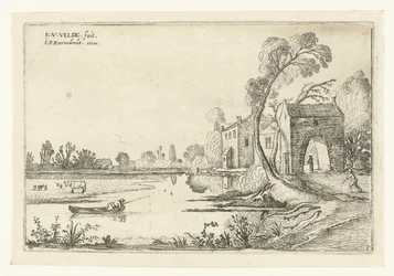 Landskap med en flod och porthus Landskapslandskap (serietitel)
