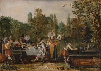 Merry Company in a Park, 1614