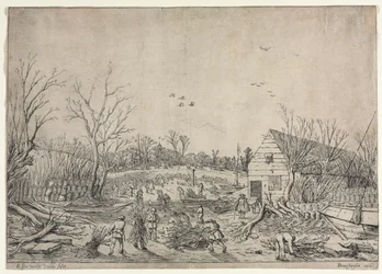 Den stora översvämningen den 10 januari 1624 (eller reparera den brutna vallen vid floden Lek av Vianen, 1624)