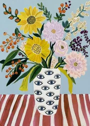 Vasen ”Cheerful Flowers Eye”