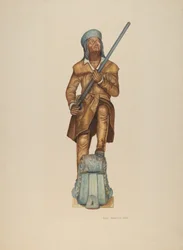 Galjonsfigur: Davy Crockett, 1938.