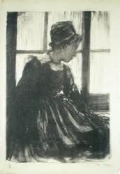 Ung bretonsk kvinna