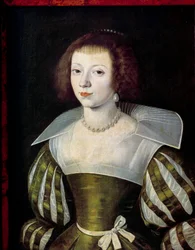 Porträtt av en kvinna Målning tillskriven Etienne Dumonstier (1574-1603) Sön. 0,6x0,46 m - Porträtt av en kvinna. Målning tillskriven Etienne Dumonstier (1574-1603) 0,6 x 0,46 m Louvren, Paris