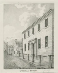 Tamworth - Nationalskolan: litografi, utan år [1796-1865]