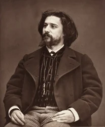 Alphonse Daudet fransk författare, 1849-1897, ca. 1876.