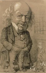 Karikatyrporträtt av Pierre-Jean de Beranger