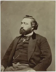 Porträtt av Léon Gambetta (1838-1882), politiker