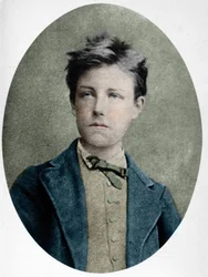 Porträtt av Arthur Rimbaud (1859 - 1891) vid 17 års ålder.