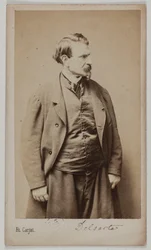Porträtt av François Delsarte, ca 1870-90 (albumenavtryck)