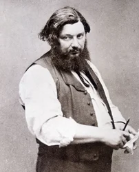 Porträtt av Gustave Courbet (1819-1877)