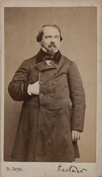 Porträtt av kompositören Jean-Georges Kastner 1810-1867, 1867.