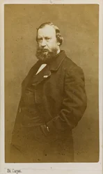 Porträtt av konstnären Constant Troyon 1810-1865, tidigt 1860-tal.