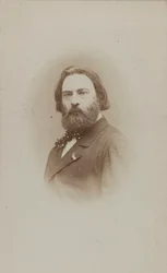 Porträtt av pianisten och kompositören Émile Prudent 1817-1863, ca 1860.