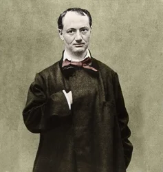 Porträtt av poeten Charles Baudelaire (1821-1867).
