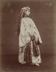 Sarah Bernhardt i Zaire av Voltaire, 1874.