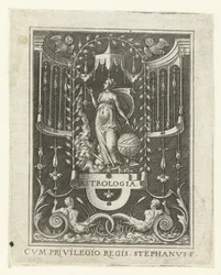 Astrologi ASTROLOGI. (titel på objekt) Fyra liberala konster, perspektivet och arkitekturen, representerade av kvinnor (senare version) (serietitel)