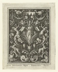 Bellona Ytdekorationer med gudafigurer i en ram av grotesker (senare version) (serietitel)