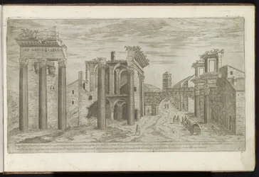 Ruiner vid Forum of Nerva Forntida byggnader (serietitel) I vestigi dell
