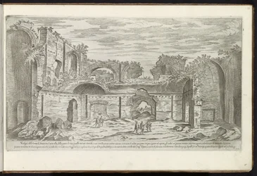 Ruinerna av Caracalla-baden i Rom Forntida byggnader (serietitel) I vestigi dell